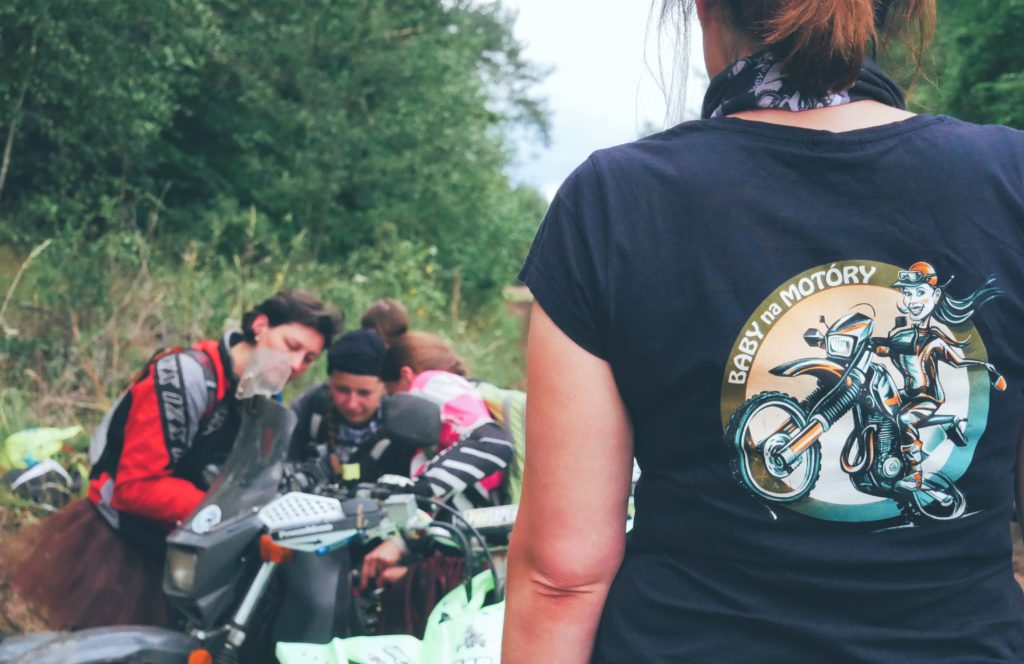 women riders’ off-road campout