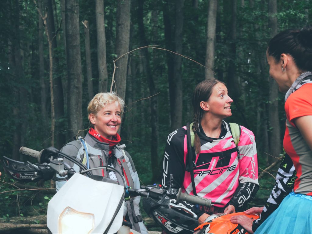 women riders’ off-road campout