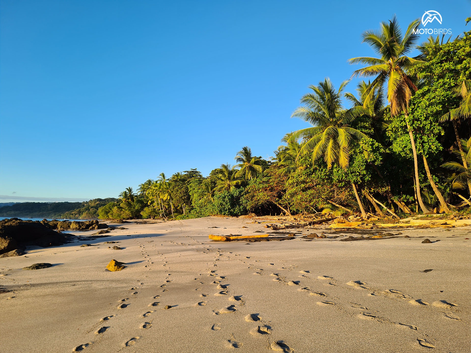 Stunning sandy beach in Costa Rica