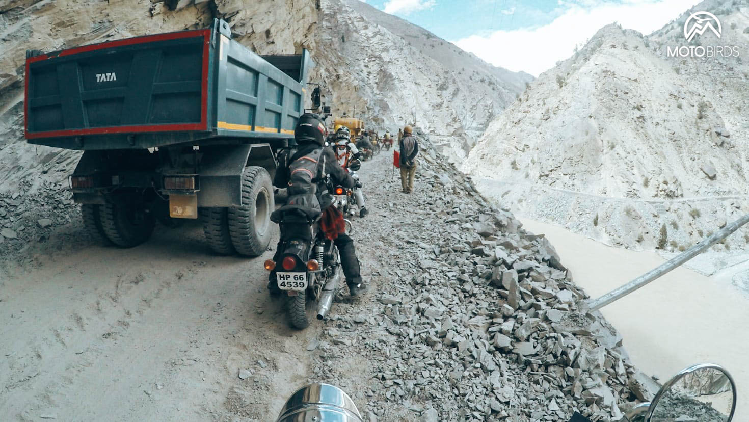 preparation of a motorcycle for shipment