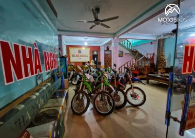 Hotel parking in North Vietnam