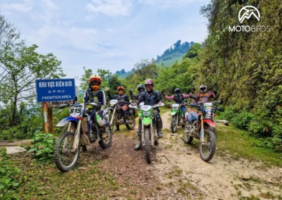 Single track along Chinese border Vietnam
