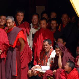 podróż motocyklem przez Bhutan-Bhutańskie święto w Gangtey